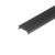 Накладной алюминиевый профиль SP261B2, Черный анодированный 2000х16х6мм (с черным экраном)