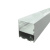 Подвесной алюминиевый профиль SP292, Серебристый анодированный 2000х50х50мм